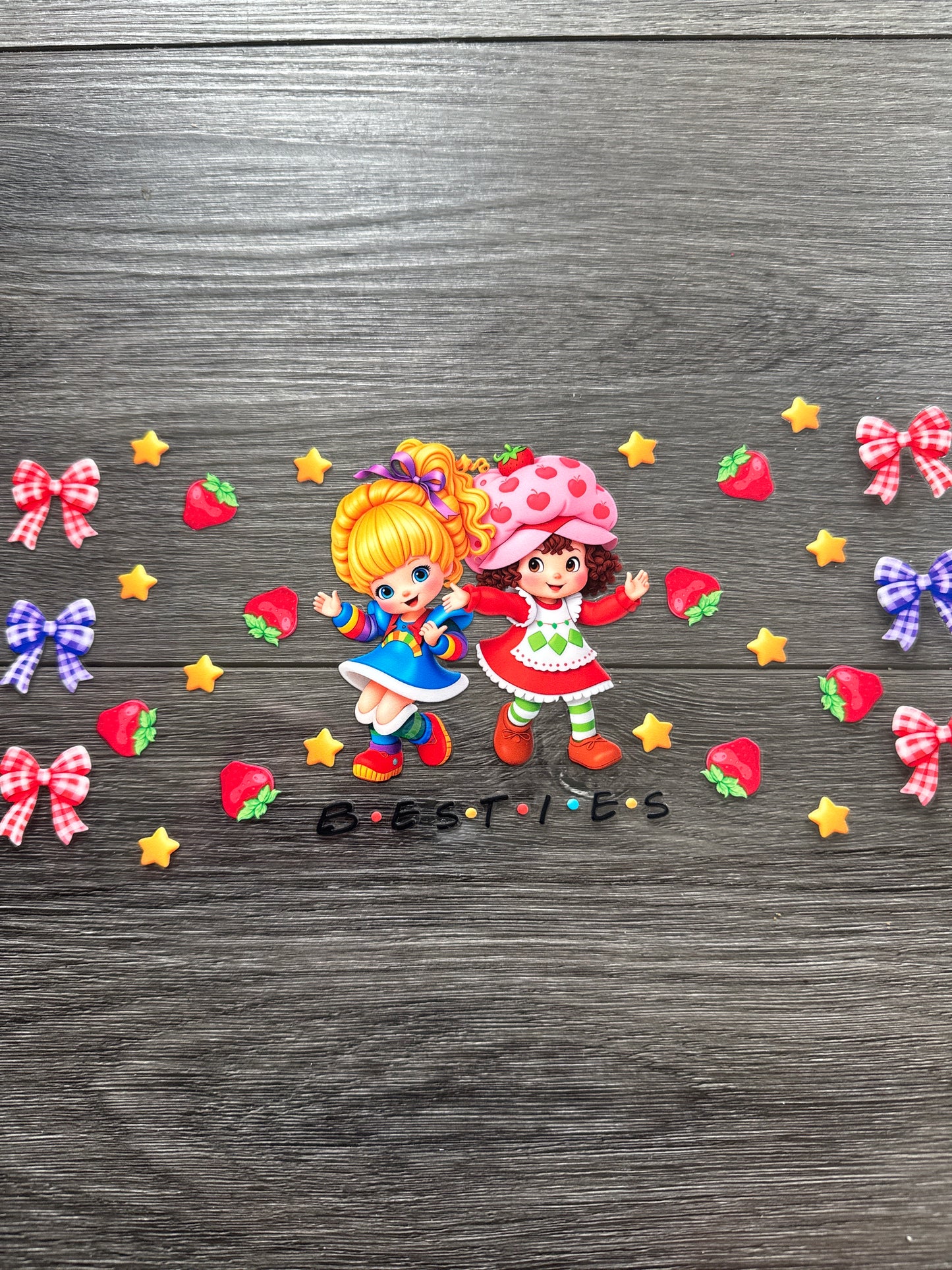 Rainbow and strawberry