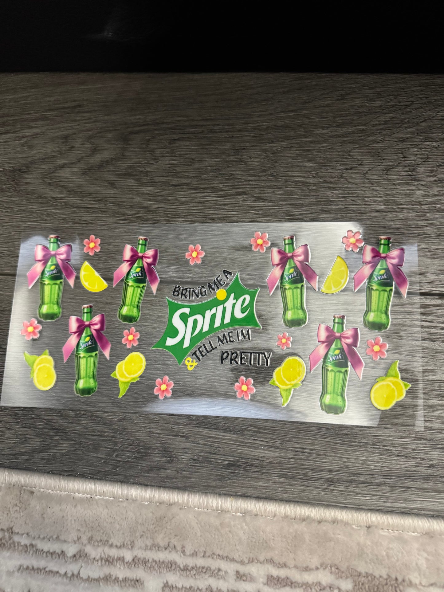 Sprite bottles with bows