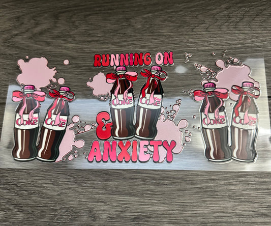 Running on Diet Coke and anxiety bottles