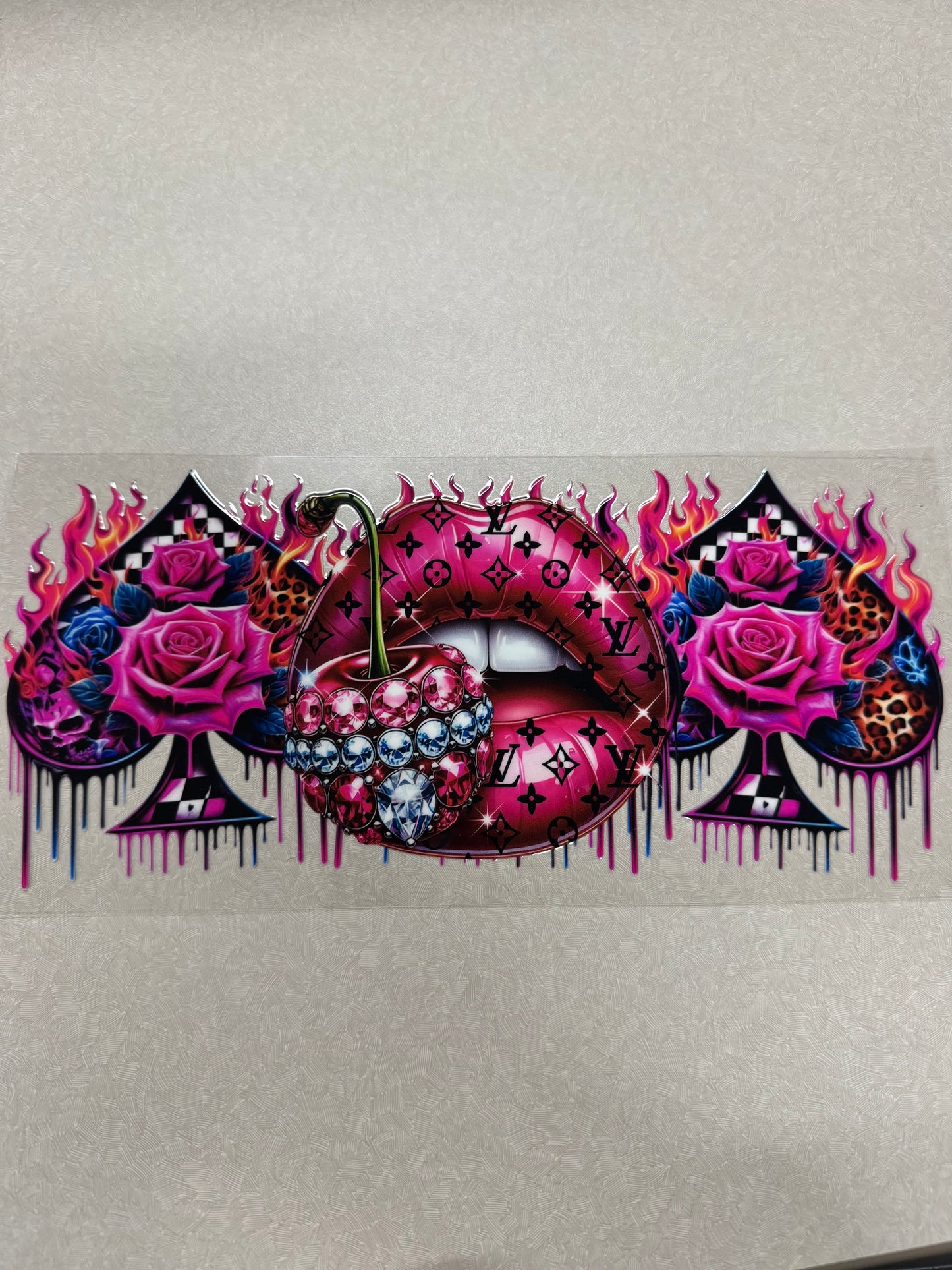 LV it’s cherry and lips