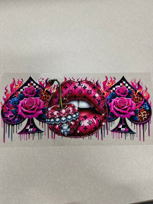 LV it’s cherry and lips