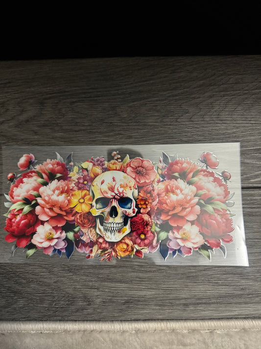 Skull with roses