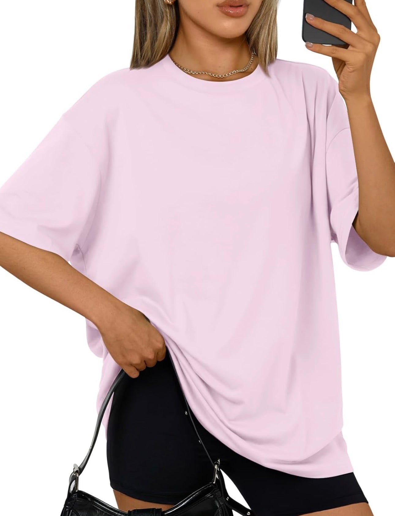 Light pink oversized tee
