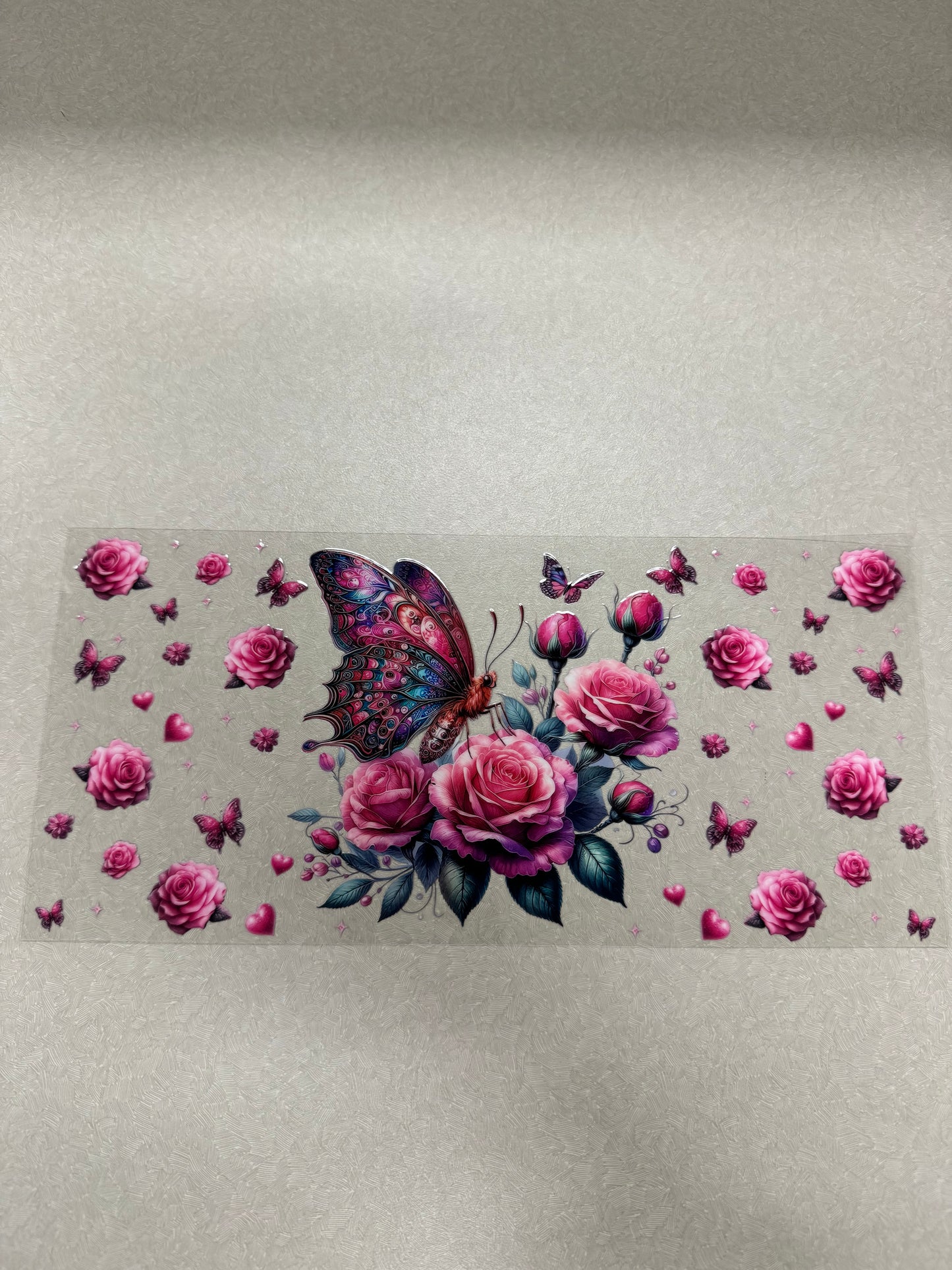 Butterfly on a rose