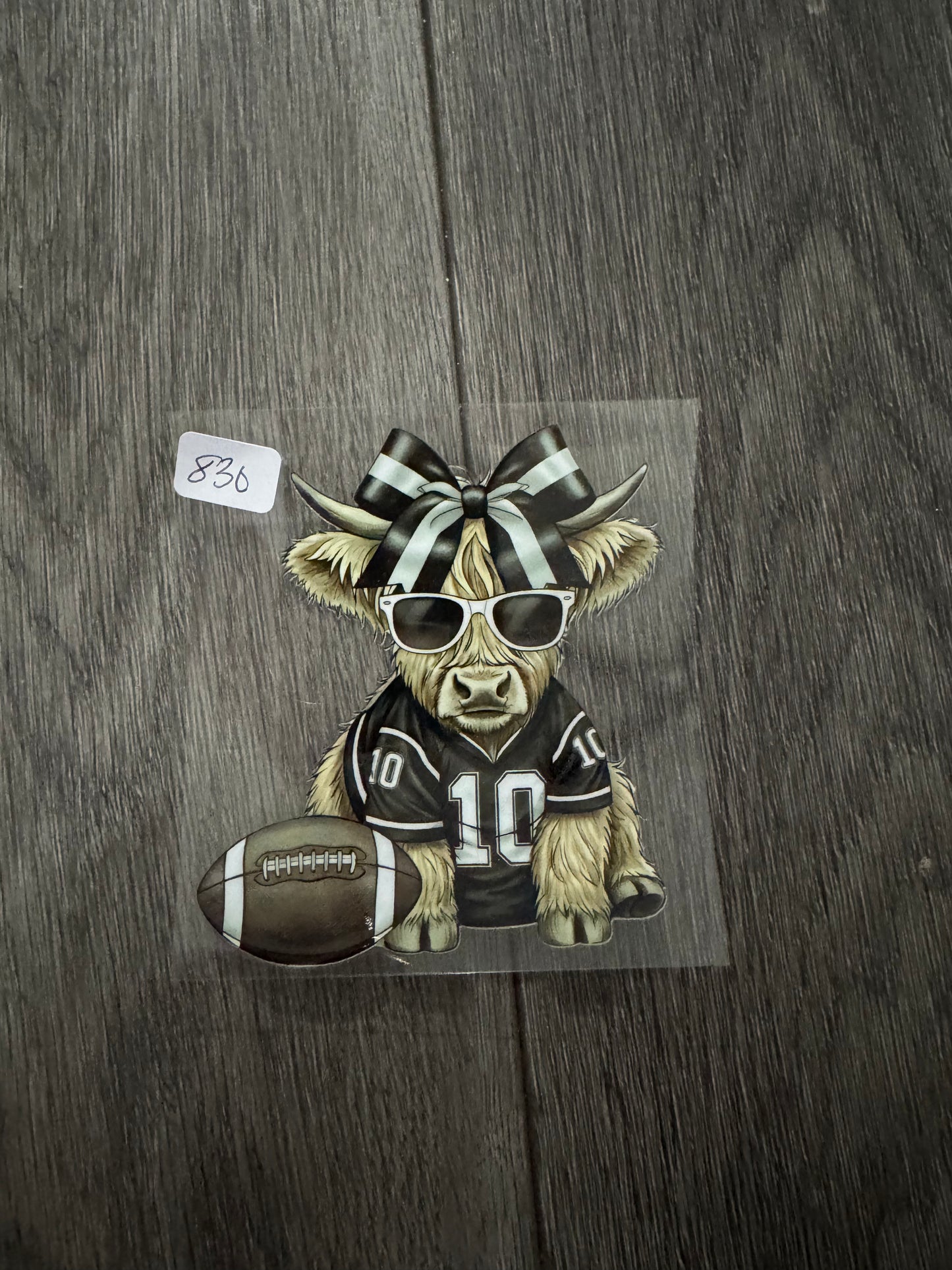 Football highland cow