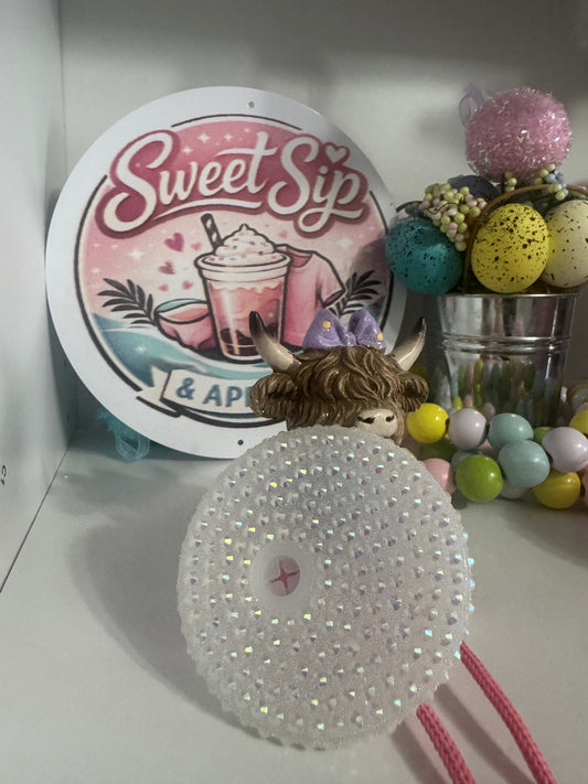 White bling lid