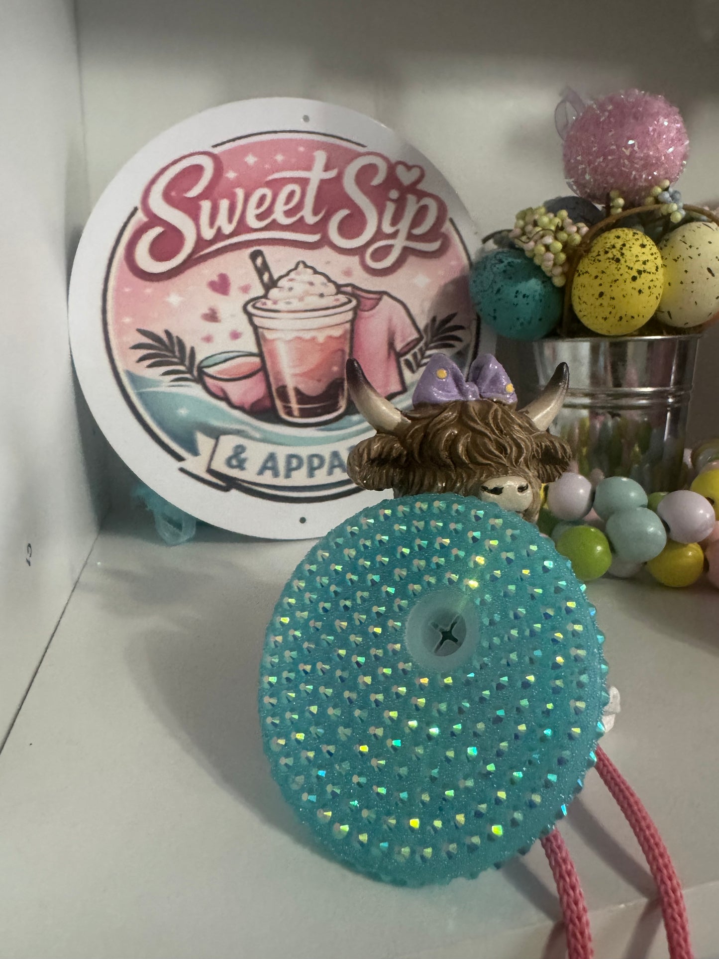 Blue bling lid