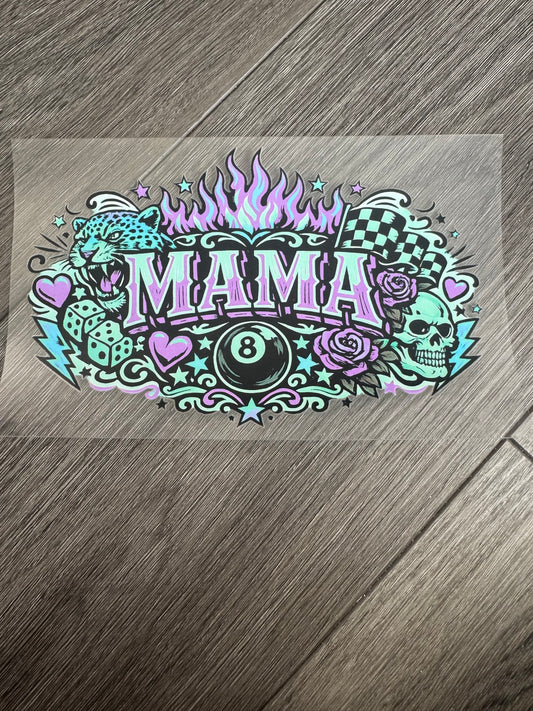 Mama with eight ball