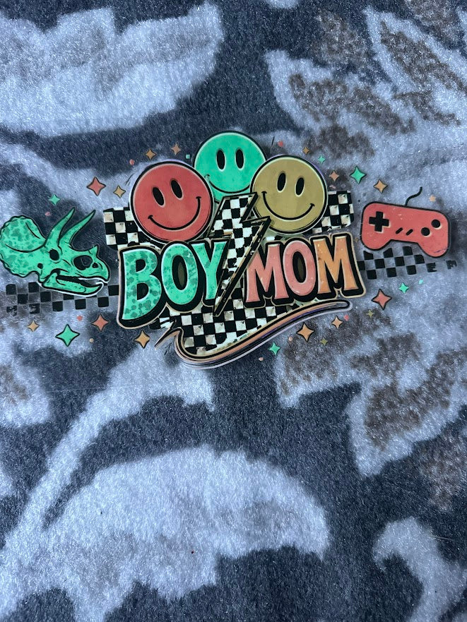 Smiley Face Boy Mom